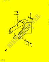 CARENAGE ARRIERE   CAPOT DE SELLE (RG125AJ/BJ/UAJ/BUJ) pour Suzuki RG 125 1986