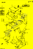 CARENAGES SUPERIEURS (MODELE G/H) pour Suzuki CAVALCADE 1400 1987