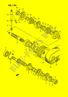 TRANSMISSION (MODEL M/R E2,E4,E15,E16,E17,E18,E22,E25,E39,E53) pour Suzuki SAVAGE 650 1986