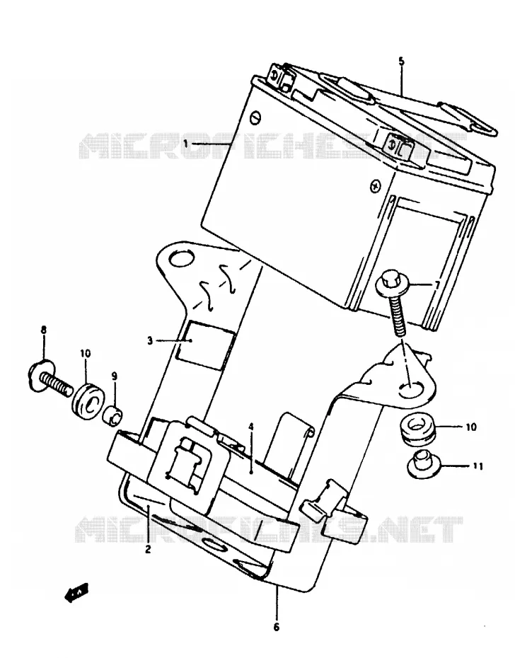 BATTERIE Suzuki MOTO 125 RG 1993  RG125FP(N/P/R)