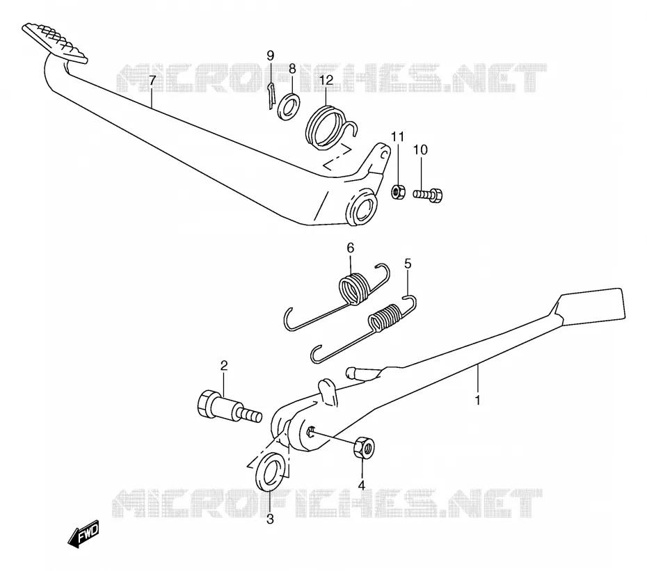 BEQUILLE Suzuki MOTO 800 MARAUDER 2000  VZ800Y(E2)