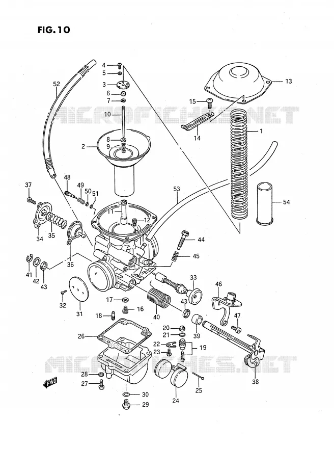 CARBURATEUR Suzuki MOTO 650 SAVAGE 1989  LS650FK(E2)