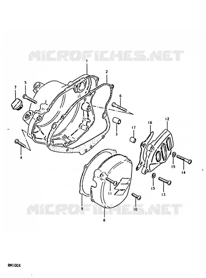 CARTER Suzuki MOTO 100 RM 1996  RM100T(N/T/X)