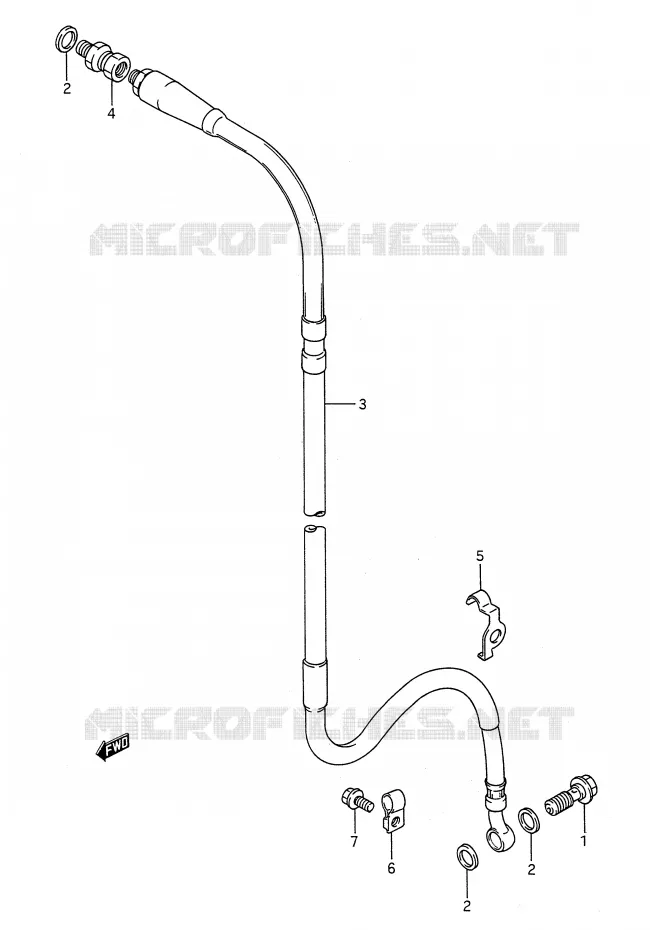 DURITE DE FREIN AVANT (MODELE K/L/M) Suzuki MOTO 250 RM 1990  RM250L(E28)