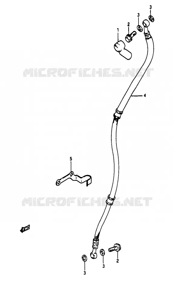 DURITE DE FREIN AVANT (MODELE K) Suzuki MOTO 50 RG 1984  RG50WE(D/E/F/1/G/J/K)