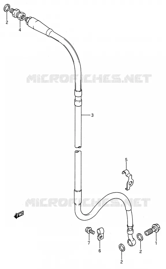 DURITE DE FREIN AVANT (MODELE L/M) Suzuki MOTO 125 RM 1990  RM125L(E28)