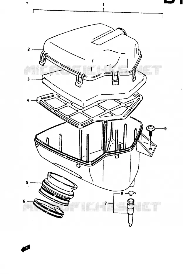 FILTRE A AIR Suzuki MOTO 125 RG 1992  RG125FN(N/P/R)