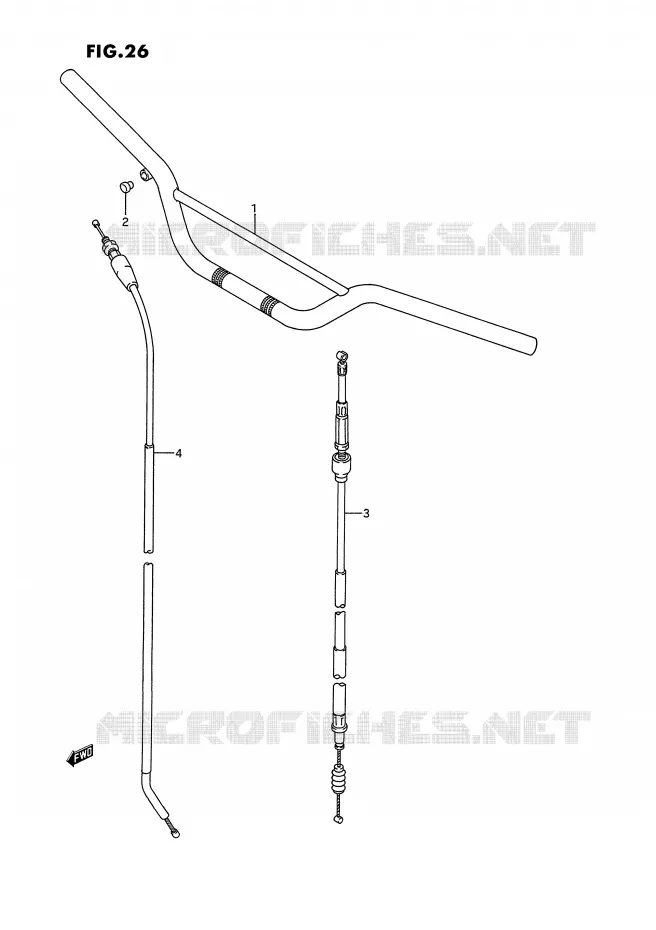 GUIDON Suzuki MOTO 125 RM 1993  RM125P(E2)