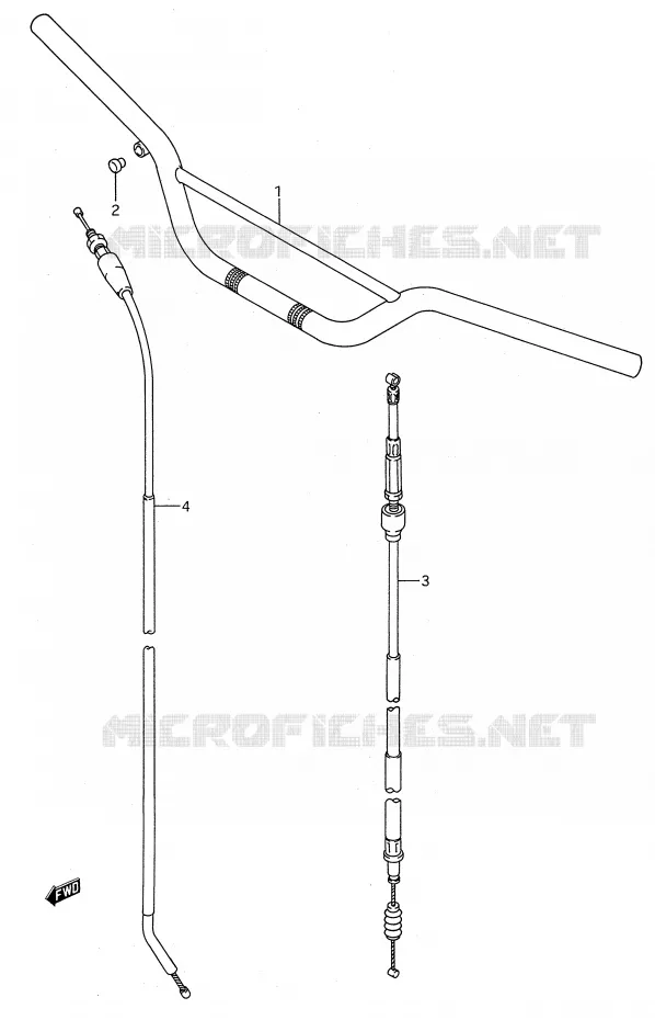 GUIDON Suzuki MOTO 250 RM 1993  RM250P(E28)