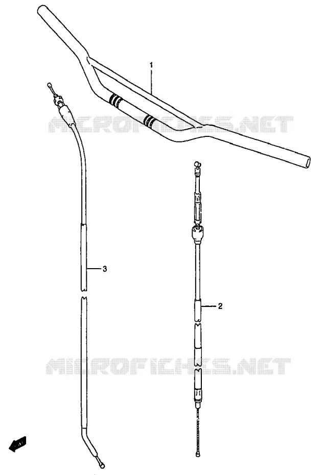GUIDON Suzuki MOTO 250 RM 1996  RM250T(T/V/W/X/Y)