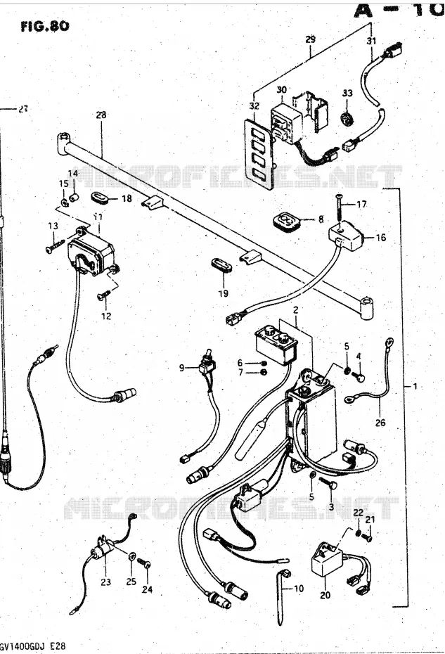KIT RADIO (OPTIONNEL) Suzuki MOTO 1400 CAVALCADE 1987  GV1400GDH(DG-DJ/CJ)