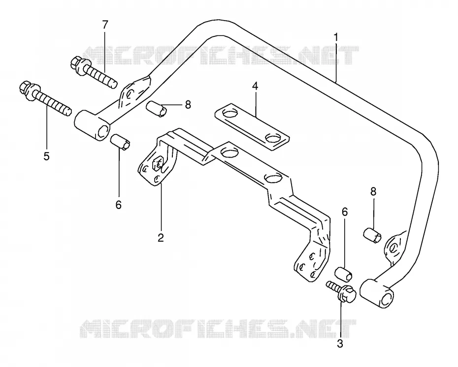 POIGNEE ARRIERE (E15,E17,E18) Suzuki MOTO 125 RG 1994  RG125FUR(E18)