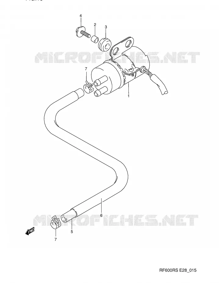 POMPE A ESSENCE Suzuki MOTO 600 RF 1995  RF600RS(E28)