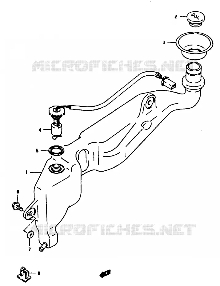 RESERVOIR D'HUILE Suzuki MOTO 125 RG 1992  RG125FN(N/P/R)