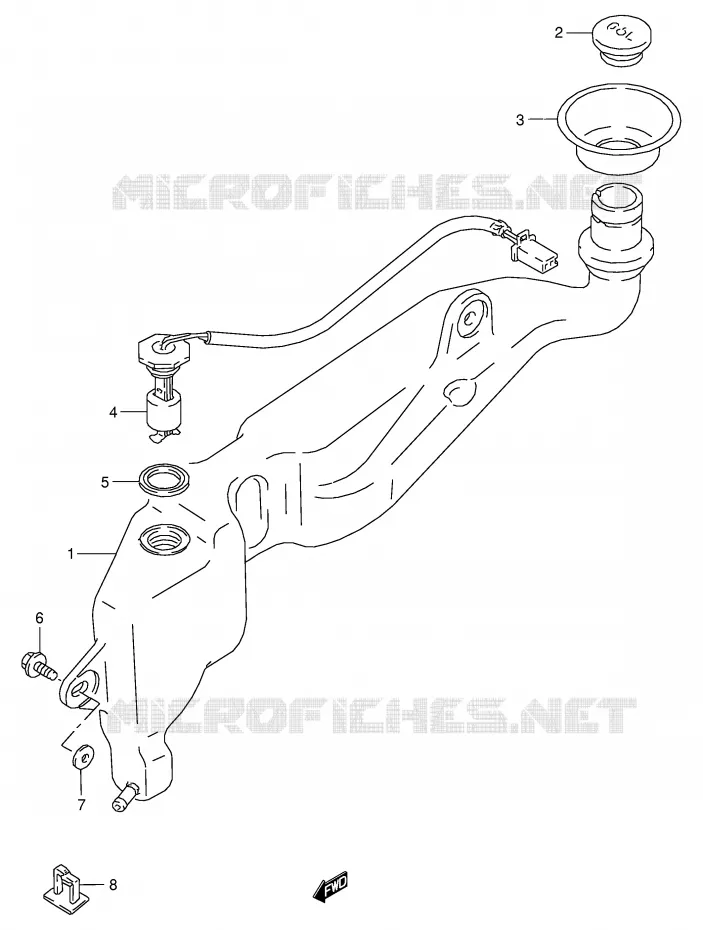 RESERVOIR D'HUILE Suzuki MOTO 125 RG 1992  RG125FUN(E18)