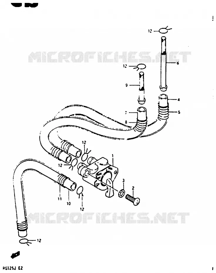 ROBINET D'ESSENCE Suzuki MOTO 125 RG 1987  RG125UCH(G/H/J)