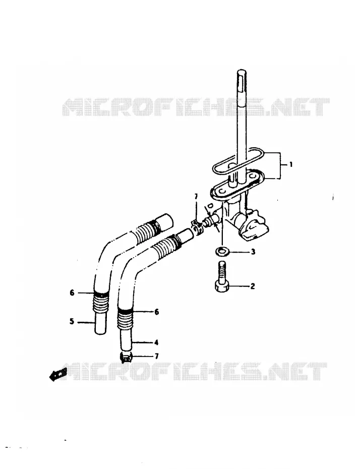 ROBINET D'ESSENCE Suzuki MOTO 125 RG 1993  RG125FP(N/P/R)