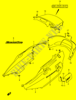 CARENAGES ARRIERE (AN650AK4) pour Suzuki BURGMAN 650 2005