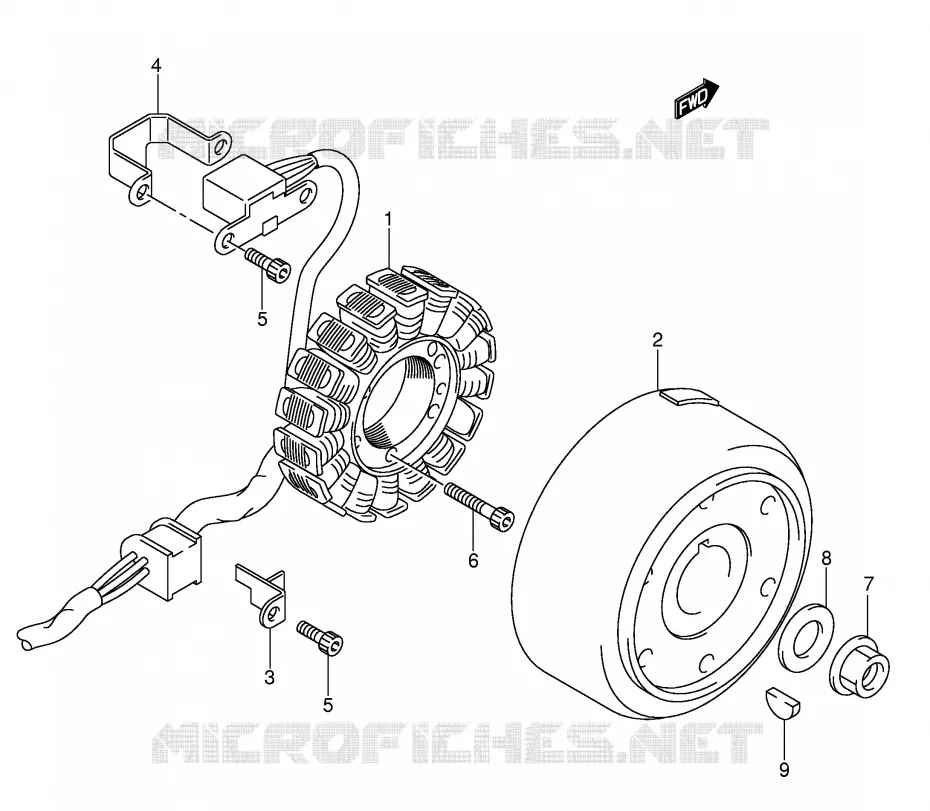 ALLUMAGE ROTOR - STATOR Suzuki MOTO 400 DR-Z 2007  DR-Z400SK7(E3/E28)