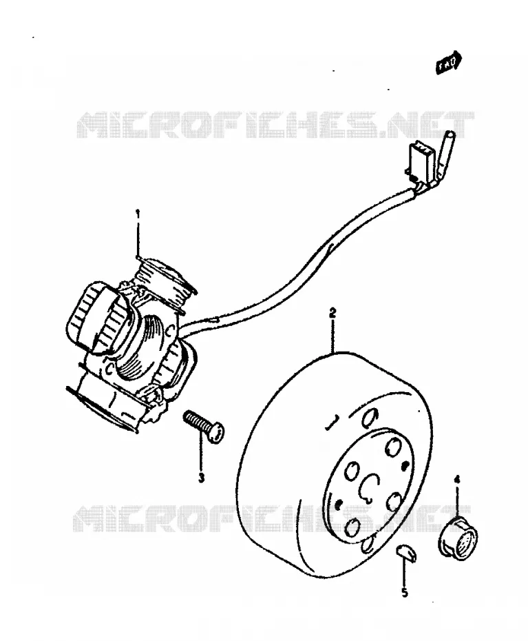 ALLUMAGE ROTOR - STATOR Suzuki SCOOTER 50 ADDRESS 1992  AH50N(N/R)