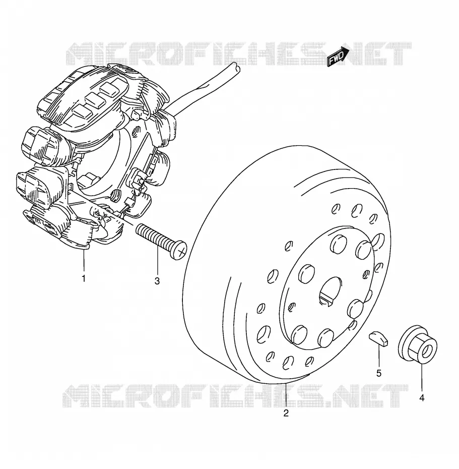 ALLUMAGE ROTOR - STATOR Suzuki SCOOTER 50 AE 1993  AE50KP(E1)