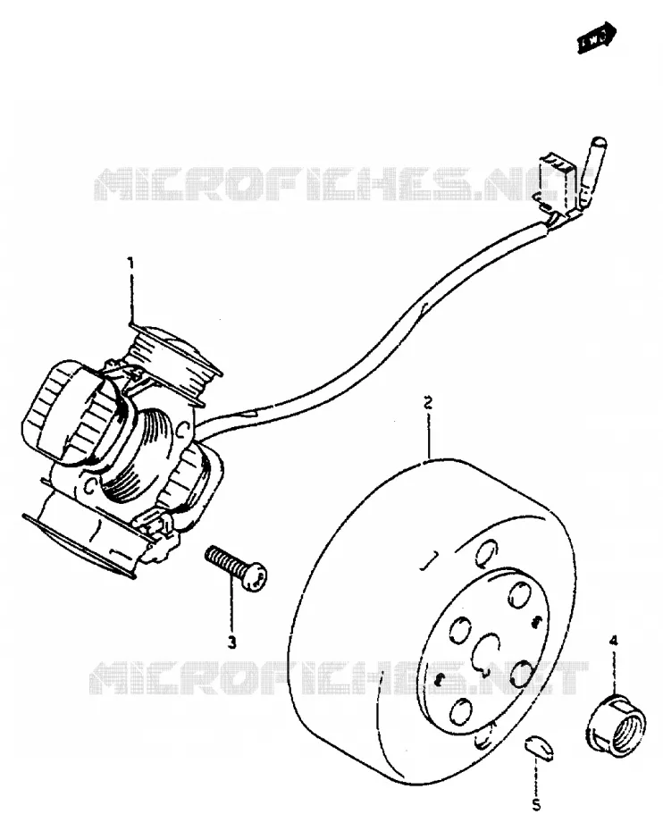 ALLUMAGE ROTOR - STATOR Suzuki SCOOTER 50 AP 1995  AP50S(R/S/T)