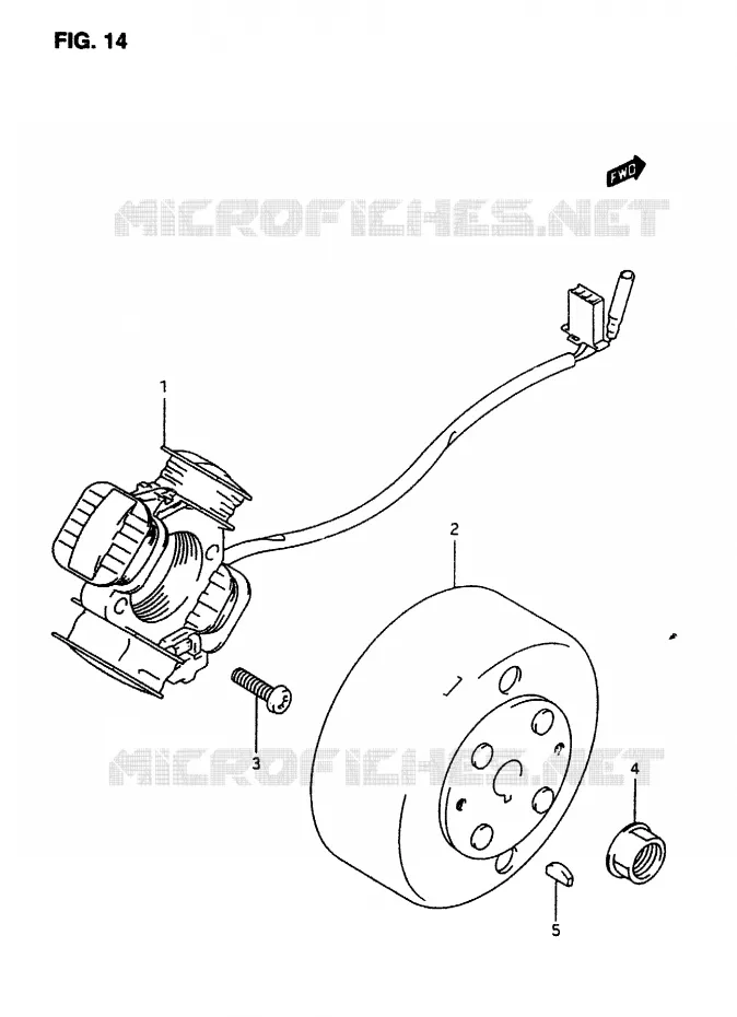 ALLUMAGE ROTOR - STATOR Suzuki SCOOTER 50 AP 2007  AP507(T/7/V)