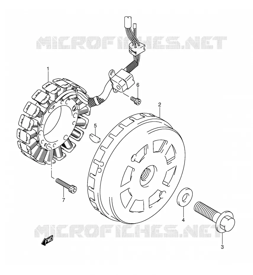 ALLUMAGE ROTOR - STATOR Suzuki SCOOTER 650 BURGMAN 2003  AN650K3(E2)