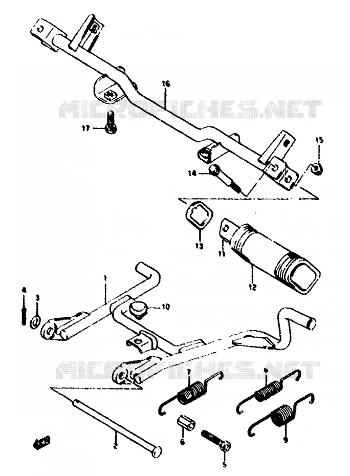 BEQUILLE Suzuki SCOOTER 50 ADDRESS 1994  AH50GR(N/R)