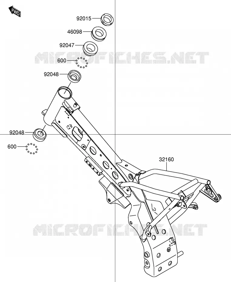 CADRE Suzuki MOTO 110 DR-Z 2003  DR-Z110K3(E28)