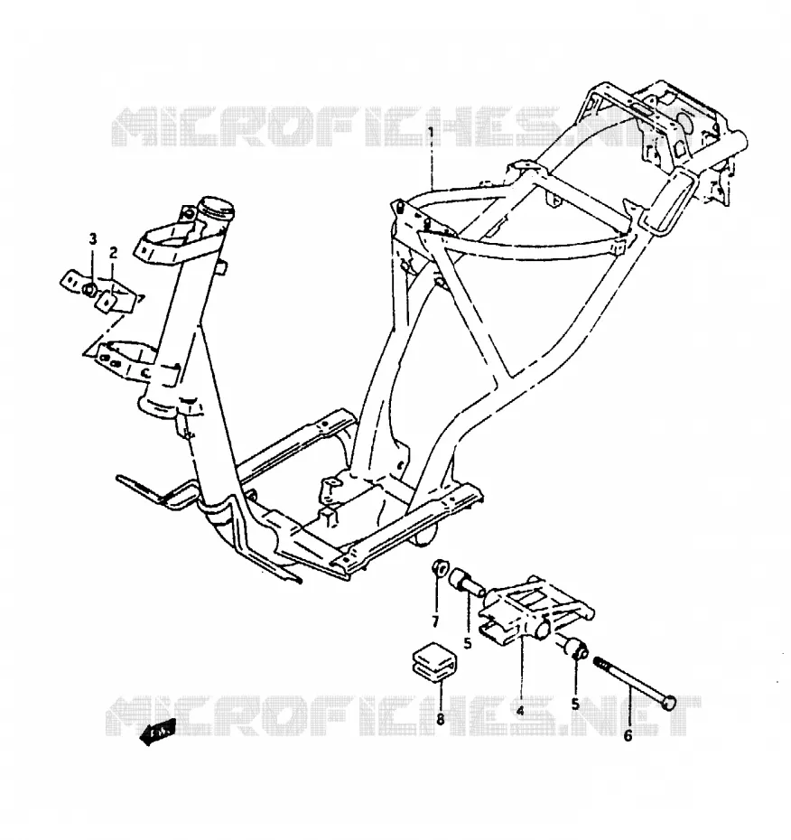 CADRE Suzuki SCOOTER 100 ADDRESS 1994  AH100R