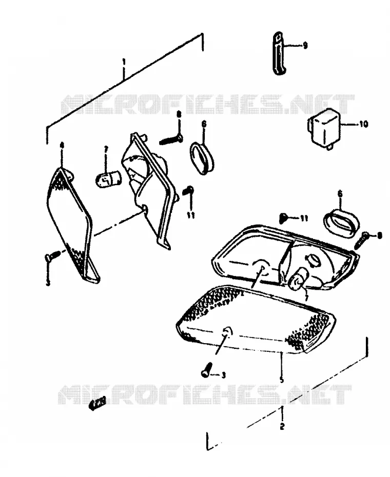 CLIGNOTANTS AVANT Suzuki SCOOTER 50 ADDRESS 1992  AH50N(N/R)