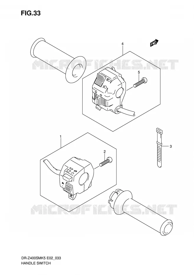 COMMODOS (MODELE K5/K6) Suzuki MOTO 400 DR-Z 2006  DR-Z400SMK6(E2)