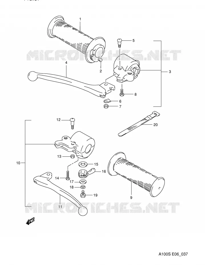 COMMODOS Suzuki MOTO 100 A100 1995  A100S(E6)