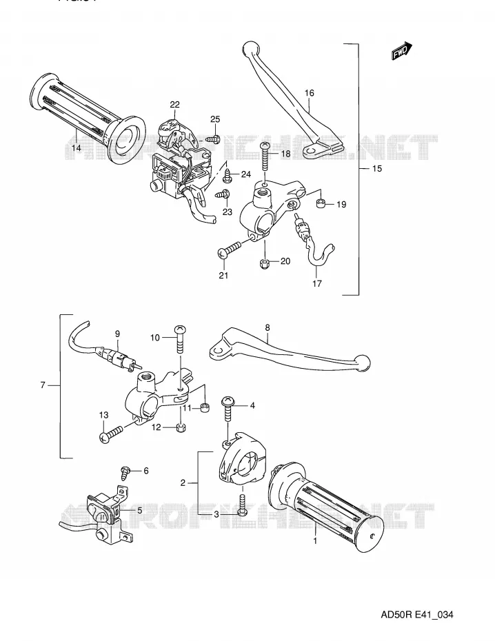 COMMODOS Suzuki SCOOTER 50 AD 1994  AD50R(E41)