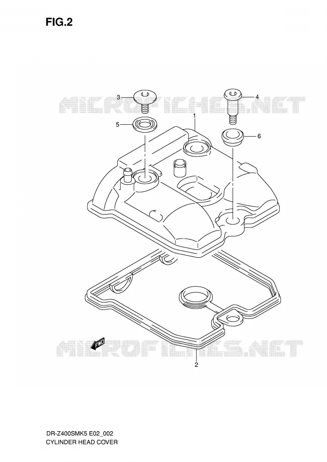 COUVERCLE DE CULASSE Suzuki MOTO 400 DR-Z 2009  DR-Z400SMK9(E2)