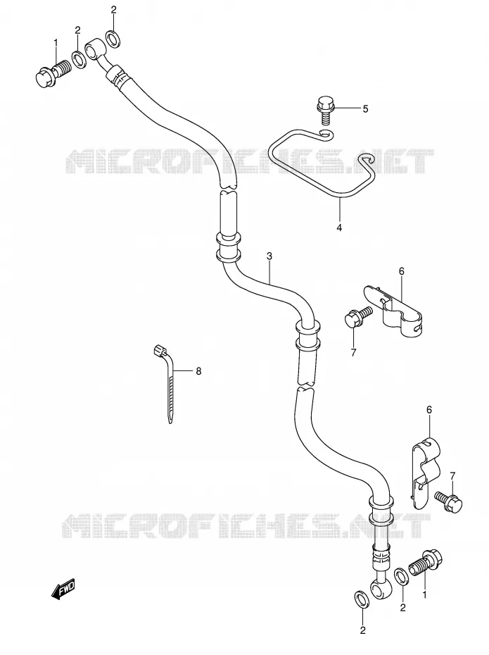 DURITE DE FREIN AVANT (MODELE K3) Suzuki SCOOTER 400 BURGMAN 2004  AN400K4(E2)