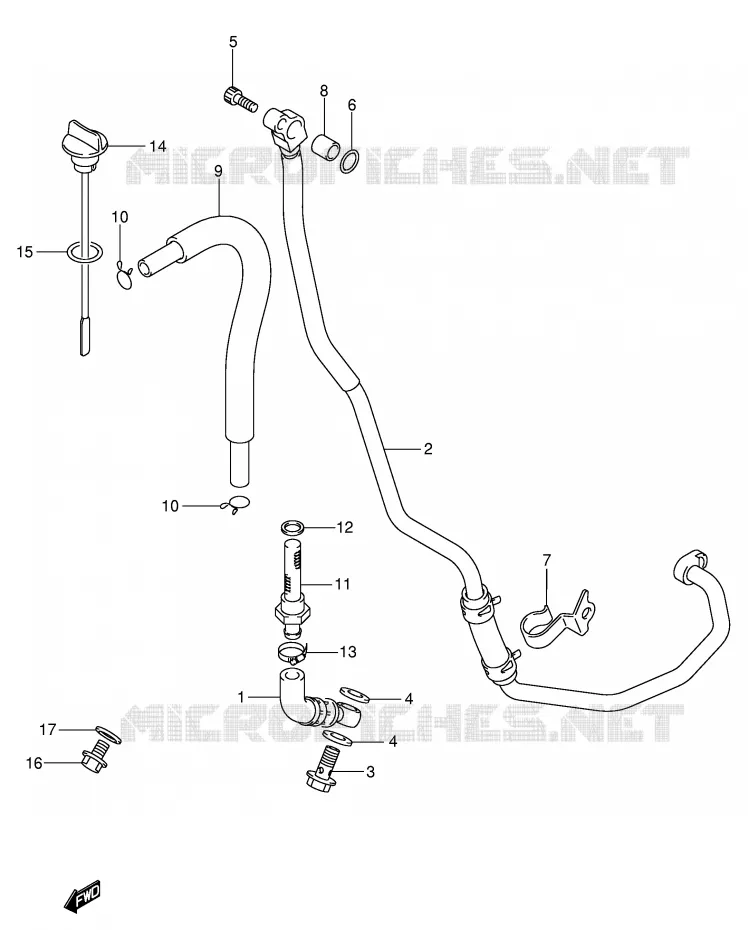 DURITE D'HUILE Suzuki MOTO 400 DR-Z 2002  DR-Z400SK2(E2)
