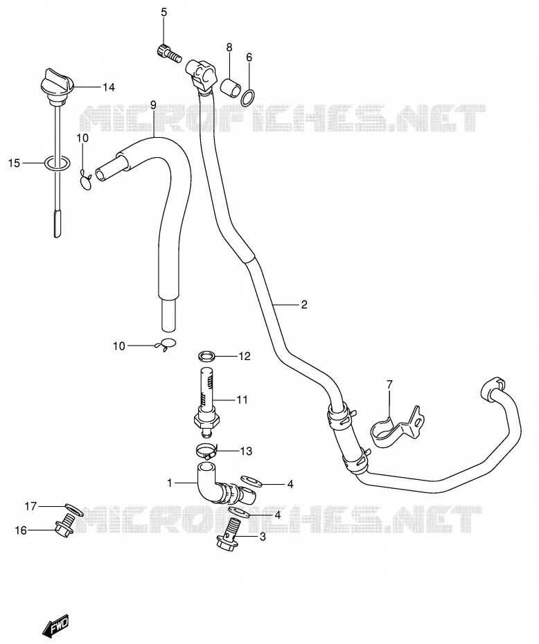 DURITE D'HUILE Suzuki MOTO 400 DR-Z 2003  DR-Z400SK3(E3/E28)