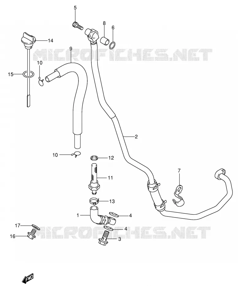 DURITE D'HUILE Suzuki MOTO 400 DR-Z 2004  DR-Z400K4(E1)