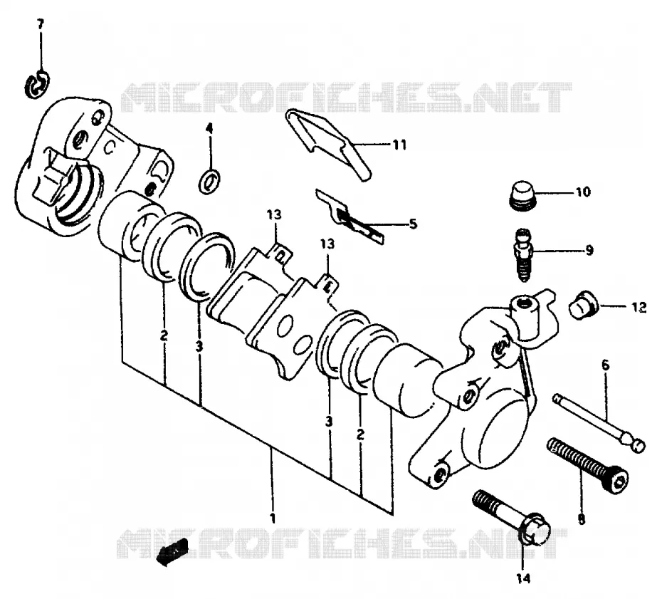 ETRIER DE FREIN AVANT Suzuki SCOOTER 50 AP 1996  AP50T(R/S/T)