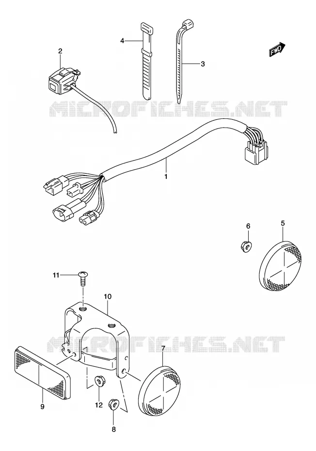 FAISCEAU ELECTRIQUE Suzuki MOTO 125 DR-Z 2007  DR-Z125LK7(E3/E28)