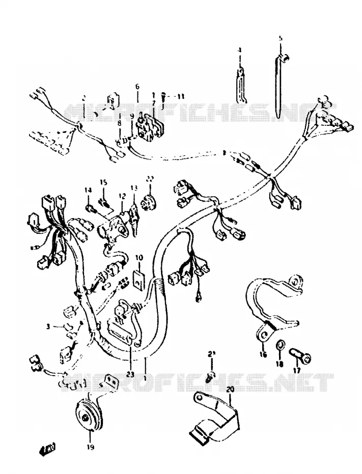 FAISCEAU ELECTRIQUE Suzuki SCOOTER 50 ADDRESS 1994  AH50GR(N/R)