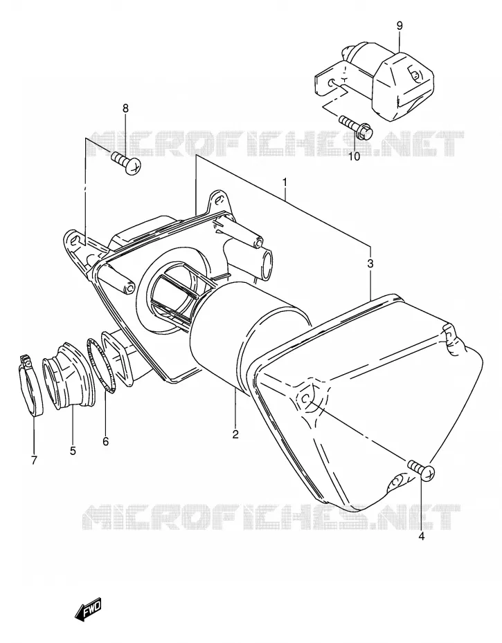 FILTRE A AIR Suzuki MOTO 100 AP 1994  AX100R(E94)