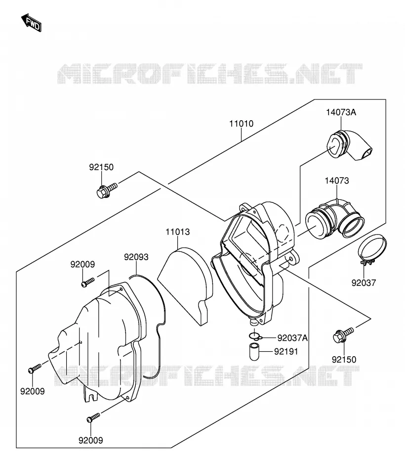 FILTRE A AIR Suzuki MOTO 110 DR-Z 2003  DR-Z110K3(E24)