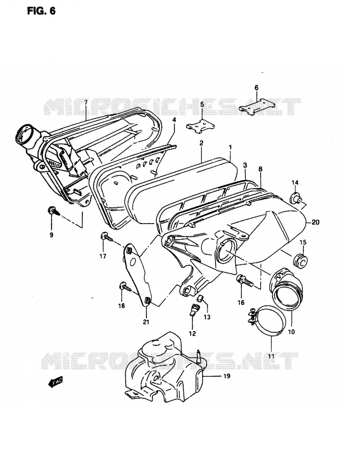 FILTRE A AIR Suzuki SCOOTER 50 AP 2007  AP507(T/7/V)