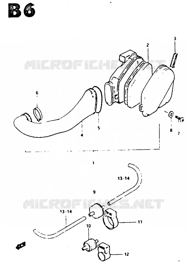 FILTRE A AIR Suzuki SCOOTER 50 CS 1983  CS50GD(Z/D)