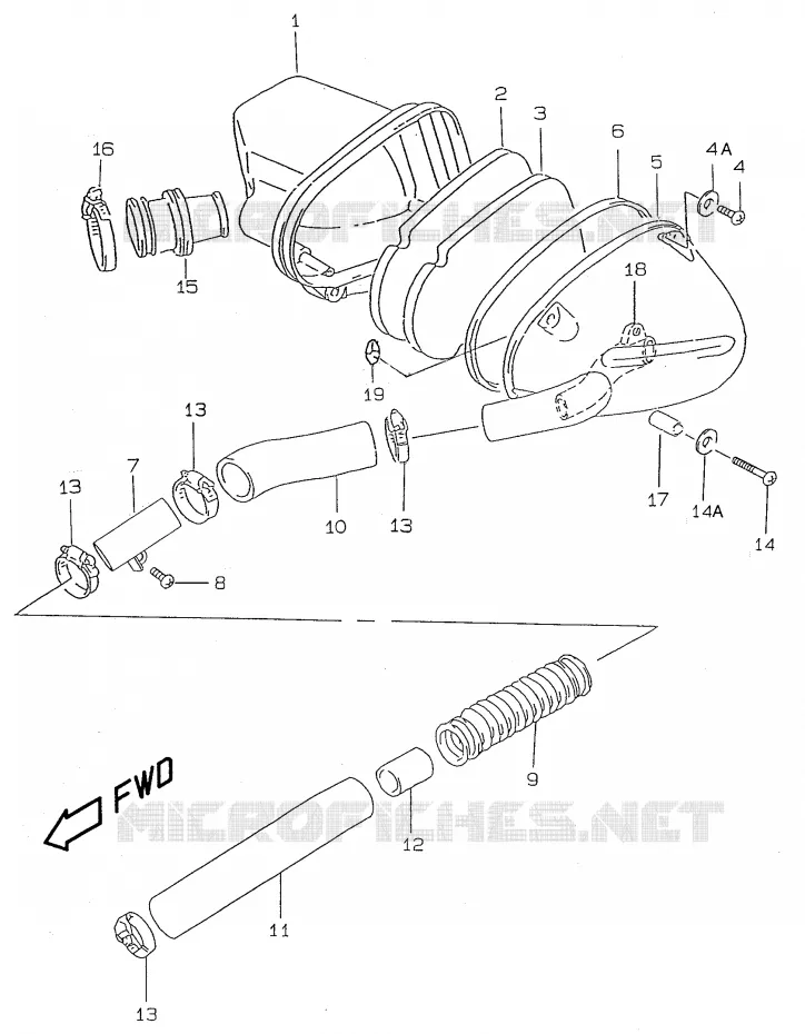 FILTRE A AIR Suzuki SCOOTER 50 KATANA 2000  AY50WY(V/W/X/Y)