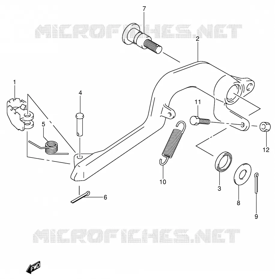 FREIN ARRIERE Suzuki MOTO 400 DR-Z 2002  DR-Z400SK2(E3/E28)