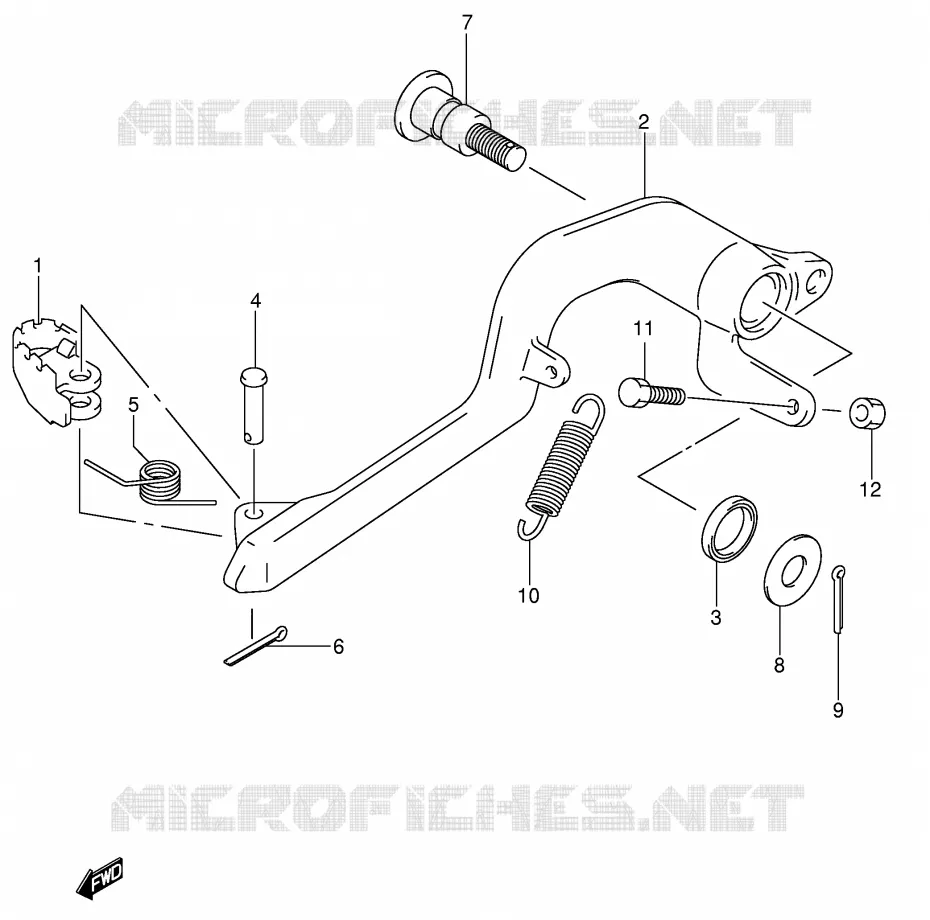 FREIN ARRIERE Suzuki MOTO 400 DR-Z 2004  DR-Z400SK4(E2)